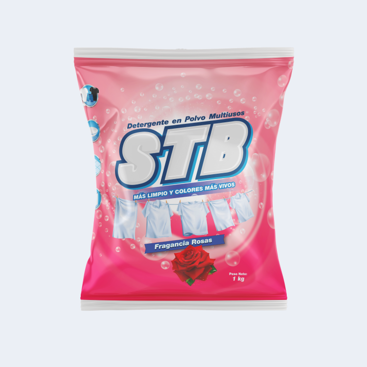 STB – Detergente en polvo multiusos – Rosa – 1 kg