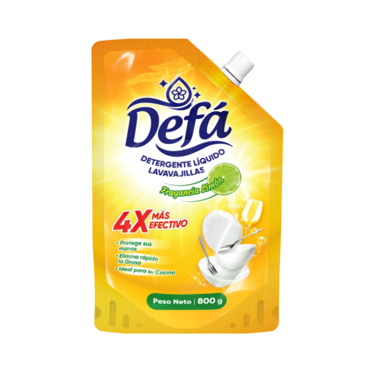 Defá – Detergente líquido lavavajillas – Limón – 800g