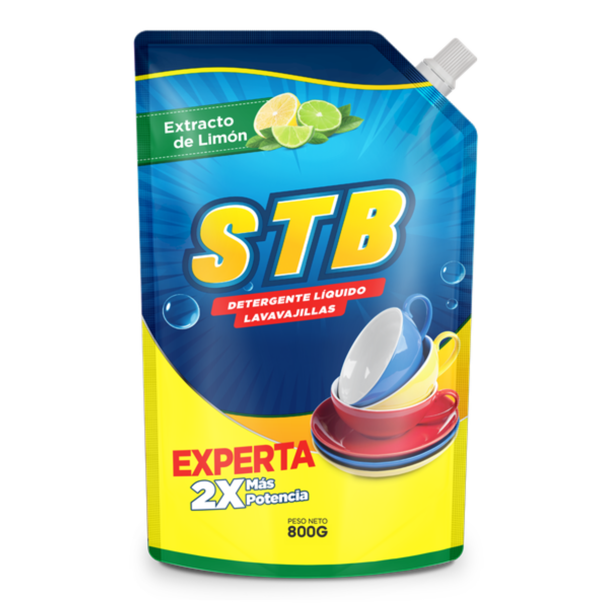 STB – Detergente líquido lavavajillas – Limón – 800g