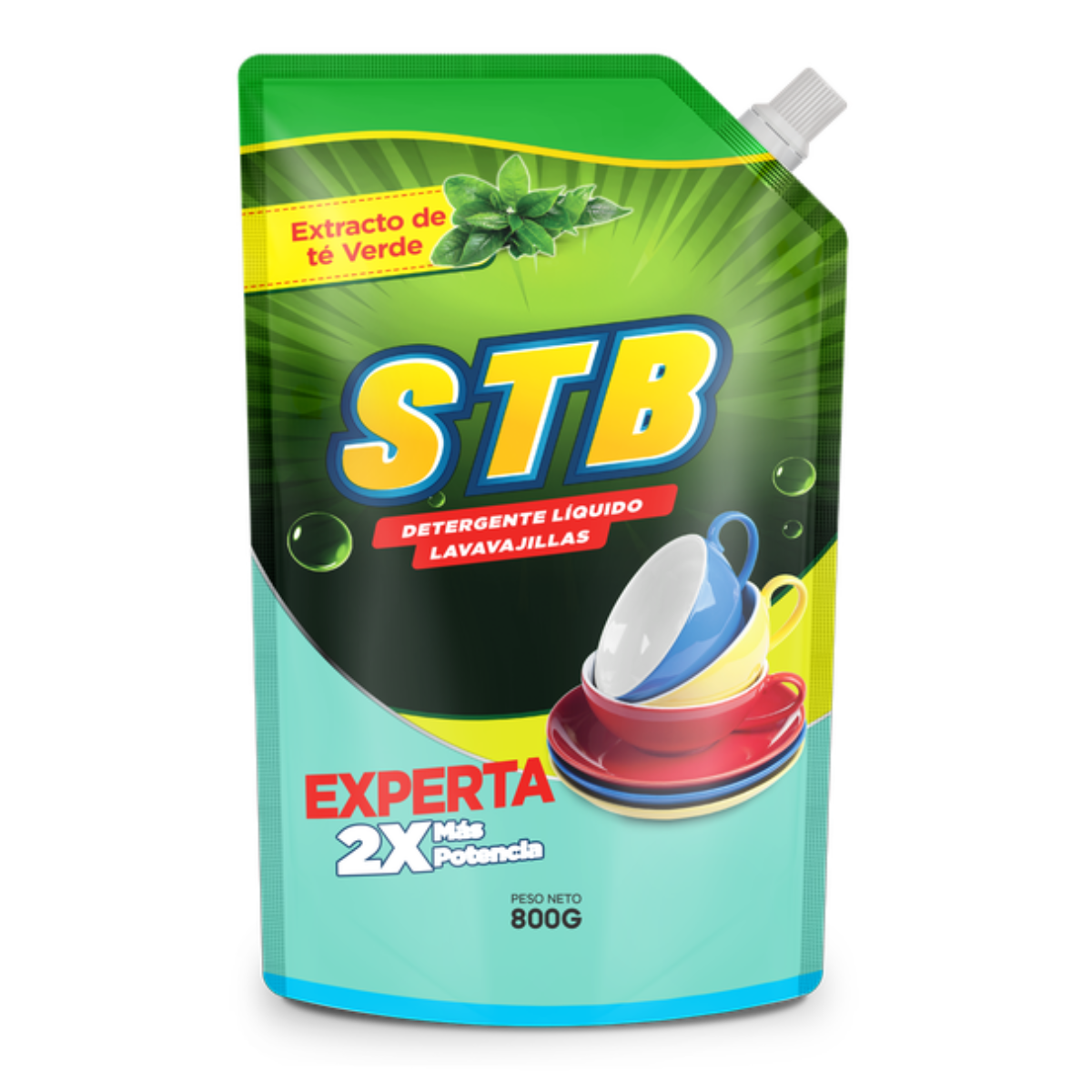STB – Detergente líquido lavavajillas – Menta – 800g